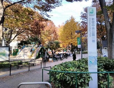 ペットと散歩できる新宿区立新宿中央公園