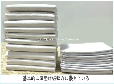 吸水力に優れている厚型と使い捨ての薄型ペットシーツ