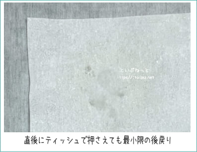デオシート プレミアム 12時間超消臭＆超吸収の逆戻り検証画像
