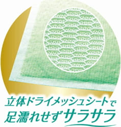 サラリ（Salari）瞬乾ペットシートのメッシュ拡大画像