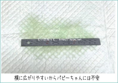 しつけるシーツ W消臭NEOの吸水性検証テスト