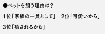 ペットを飼う理由は?1,501名アンケート結果