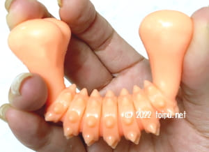 スーパーキャット かみかみフルーツボーン ソフトタイプの柔らかさ画像