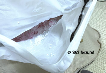 アンビエントペットラウンジの中のビーズとウレタン