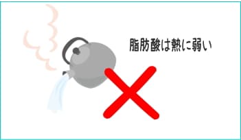 熱に弱い脂肪酸