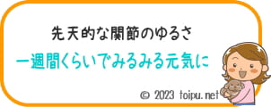 先天的な関節がゆるさが1週間で改善した犬
